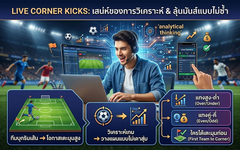 เตะมุมบอลสด