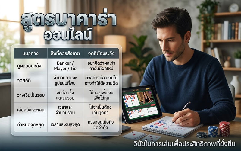 สูตรบาคาร่า ออนไลน์