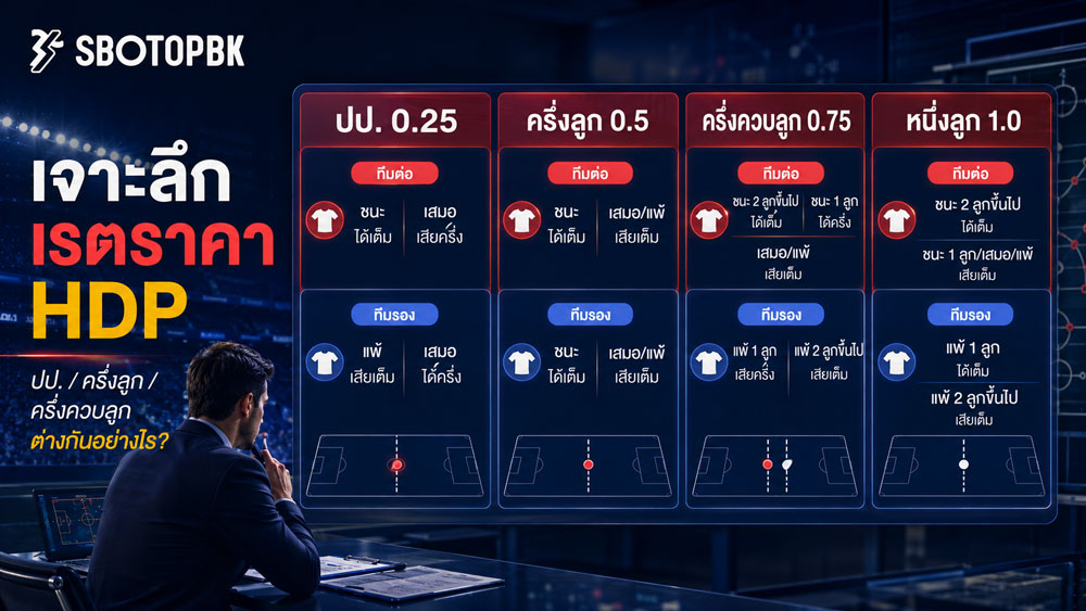 วิธีดูราคาแฮนดิแคป
